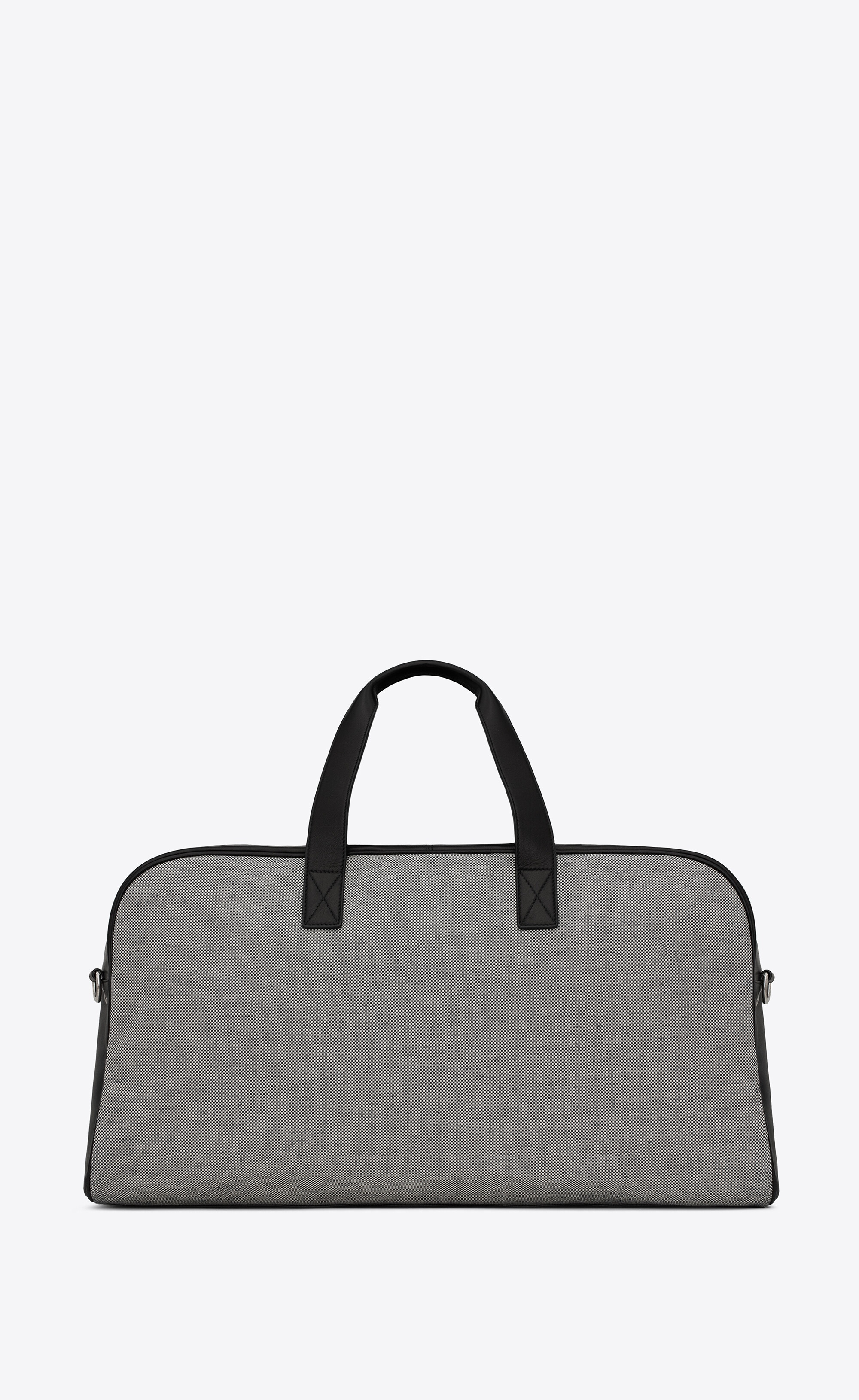 camp duffle bag in canvas and lambskin - 2