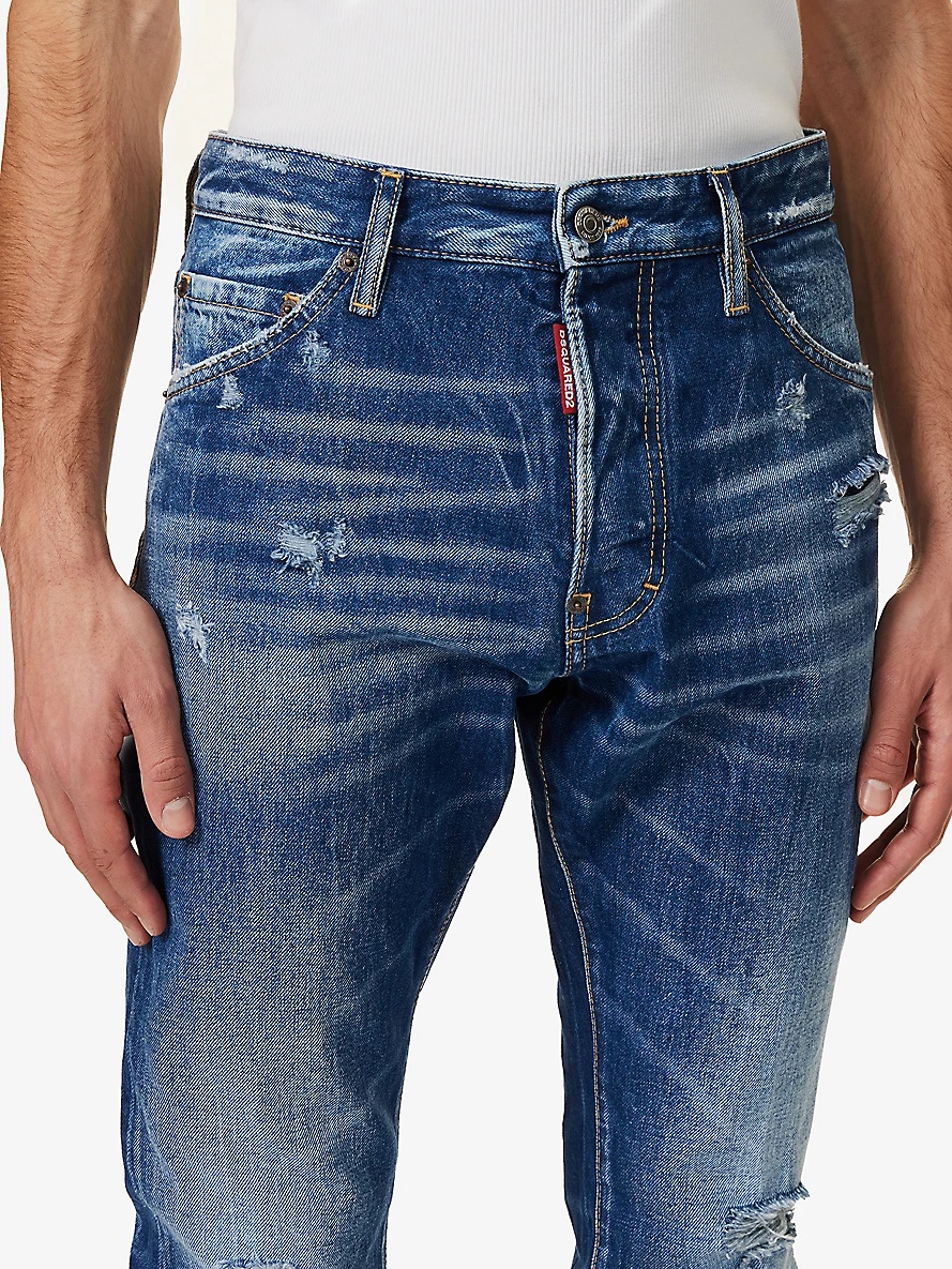 Cool Guy distressed tapered-leg jeans - 5