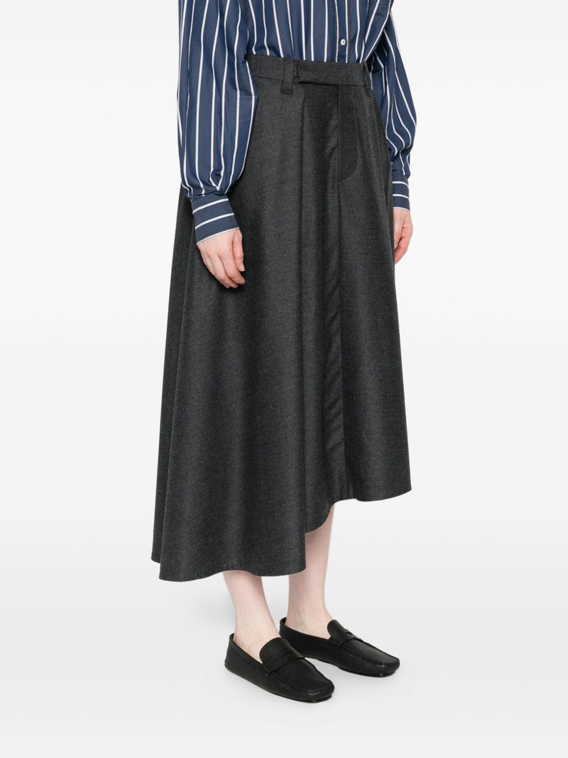 pleated asymmetric skirt 3