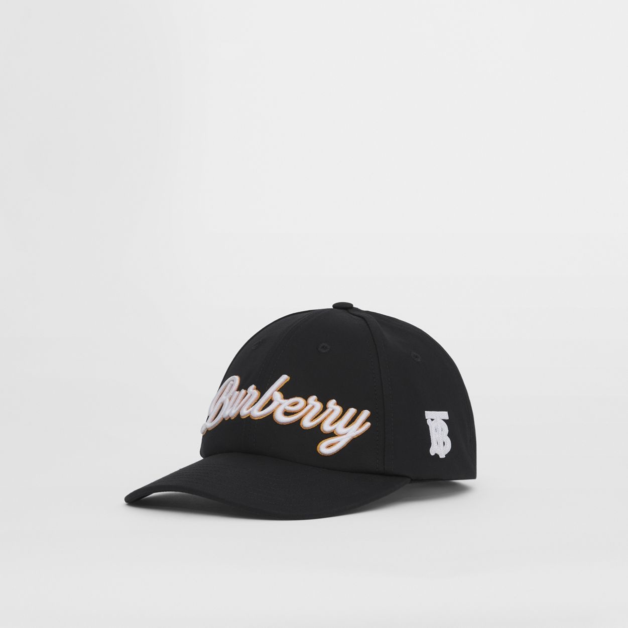 Embroidered Montage Cotton Gabardine Baseball Cap - 5