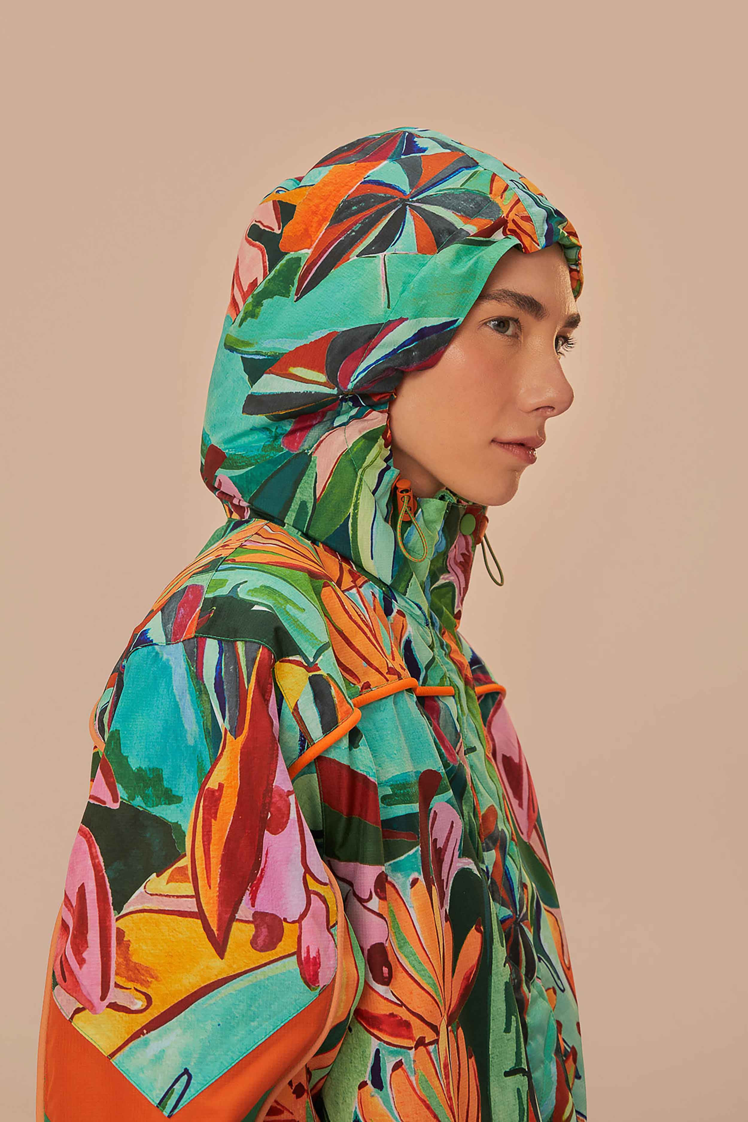 Multicolor Banana Leaves Ski Jacket - 6