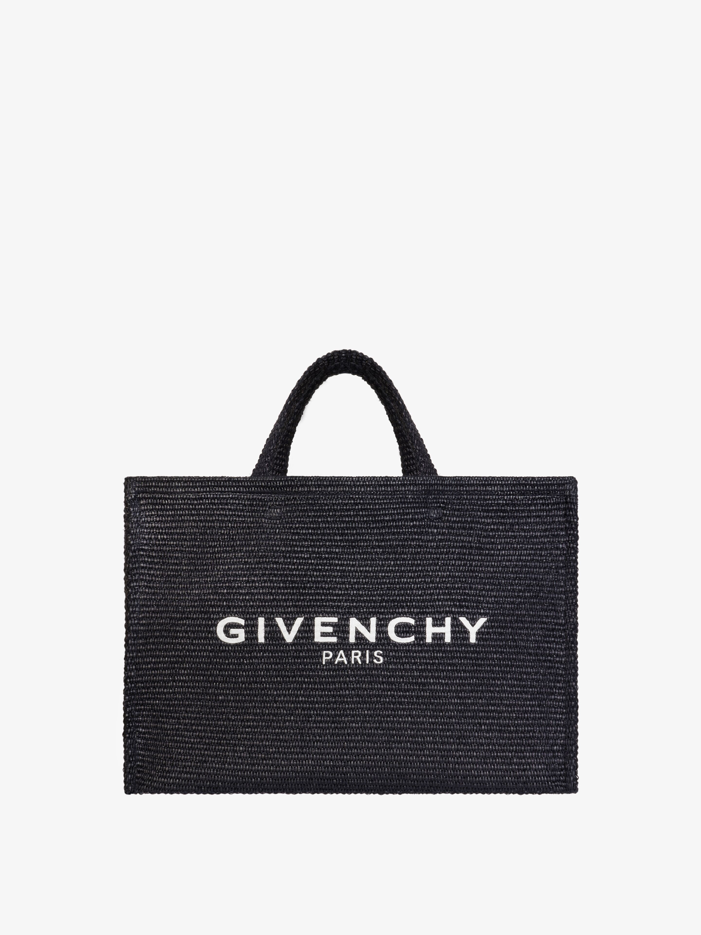 LARGE G-TOTE SHOPPING BAG IN RAFFIA - 1