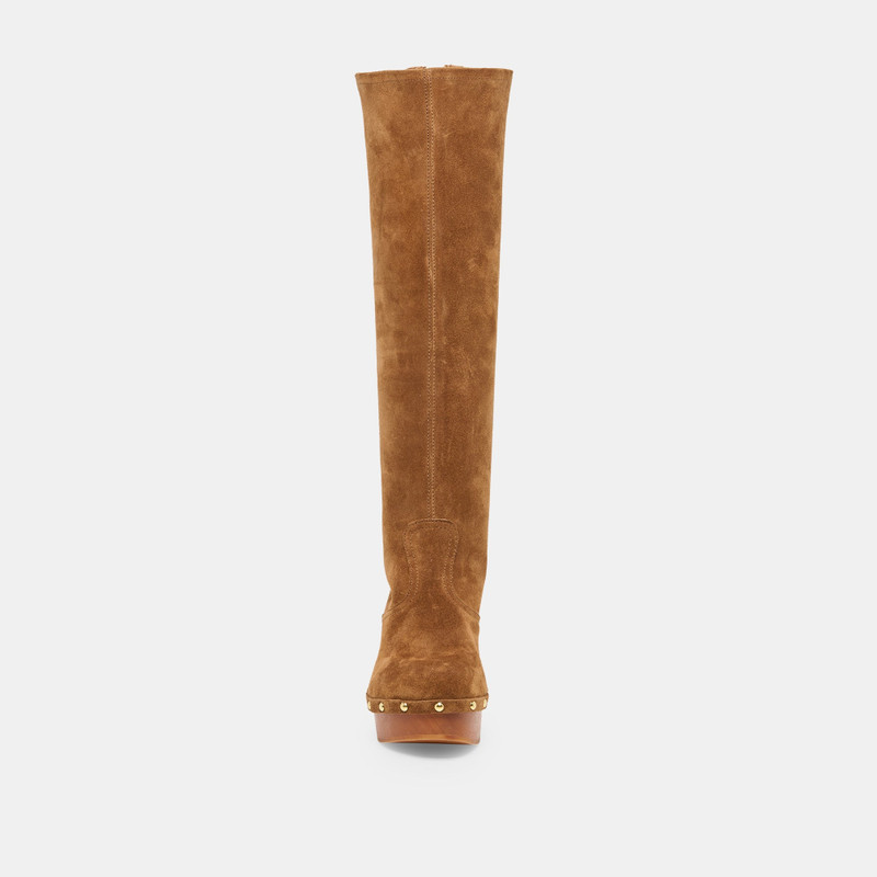 JENNY BOOTS CHESTNUT SUEDE 9