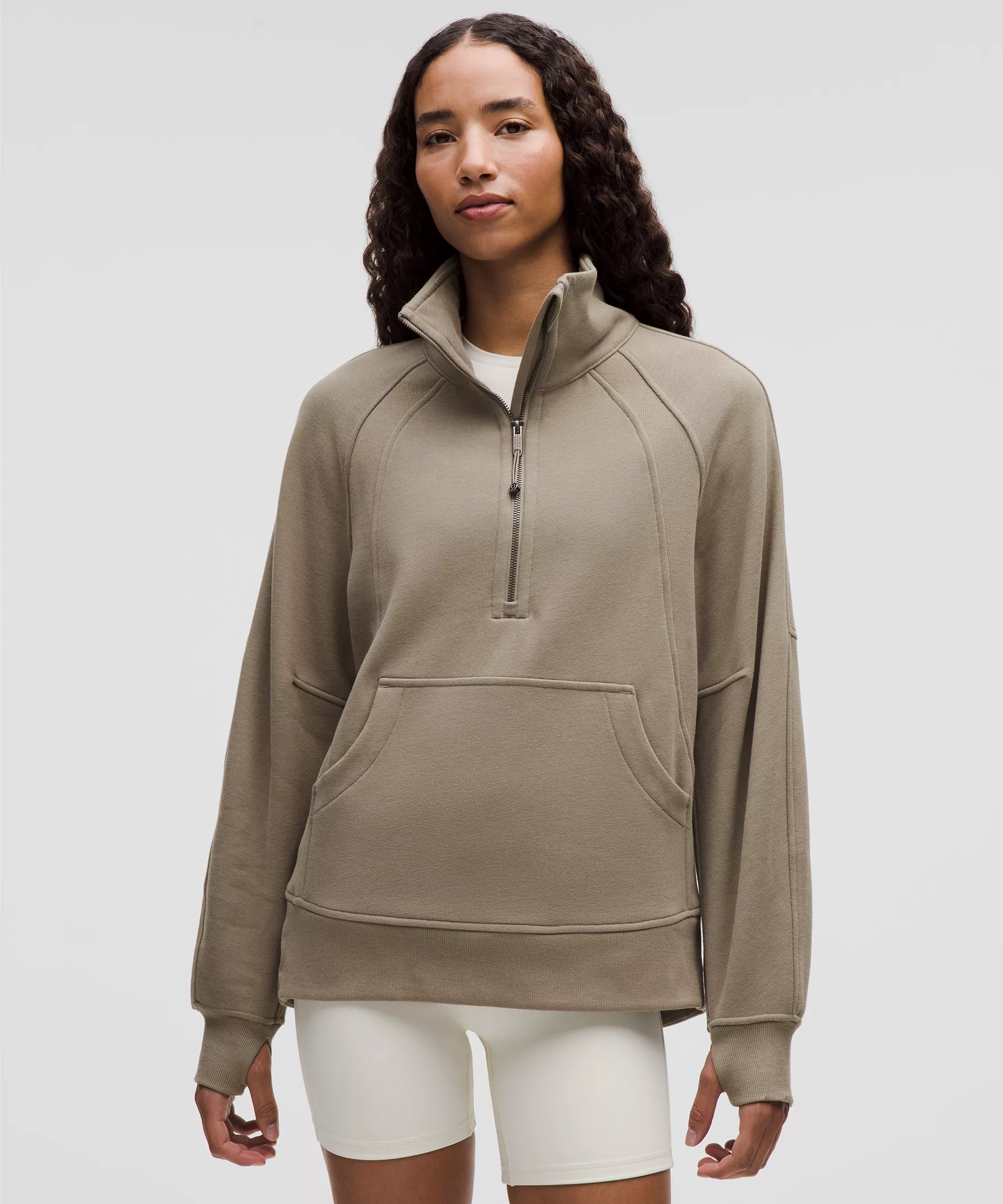 Scuba Oversized Funnel-Neck Half Zip *Long - 1
