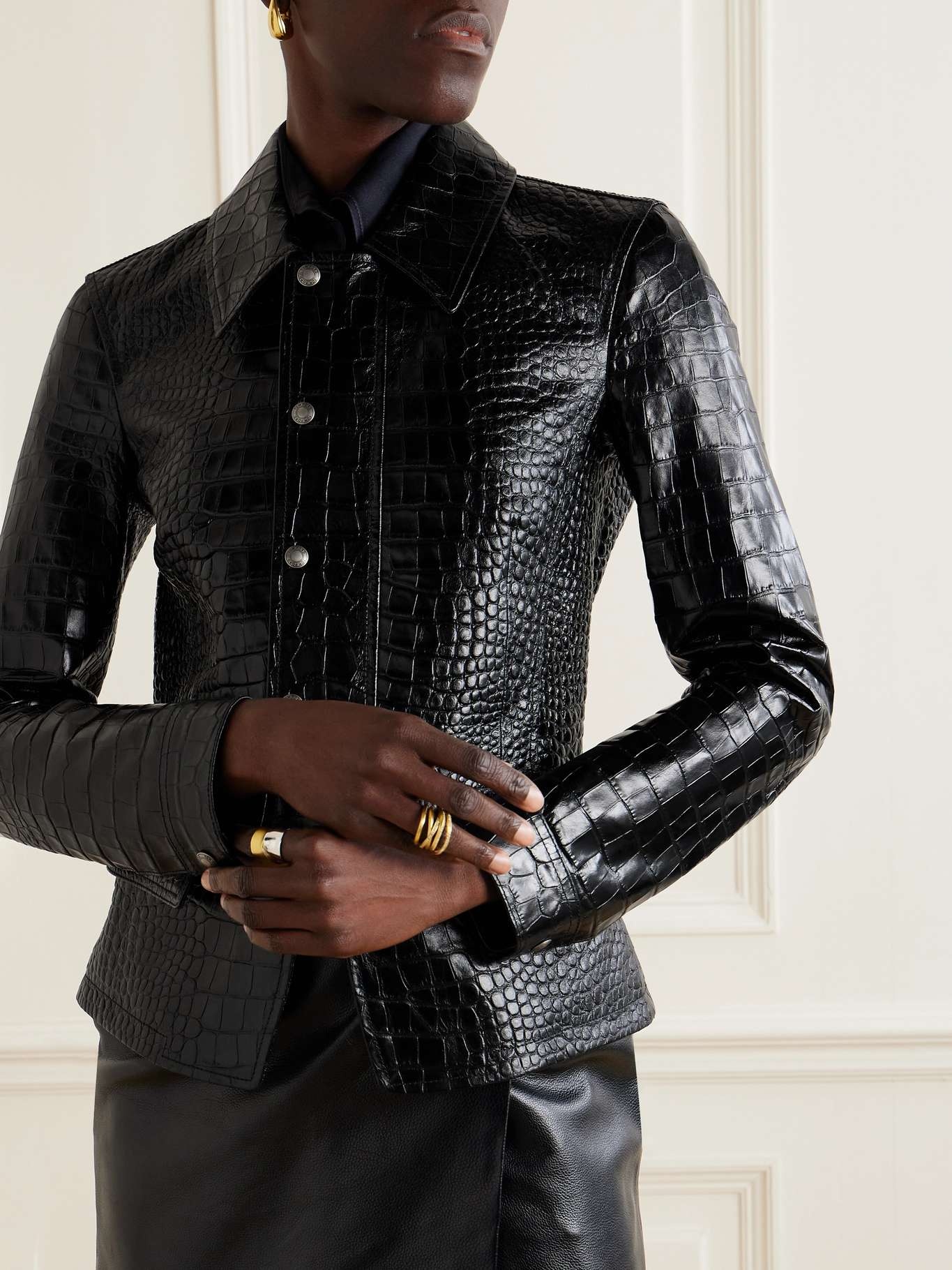 【送料&関税込】Tom Ford Cropped Leather Jacket Tom Ford Cropped Leather Jacket | italist