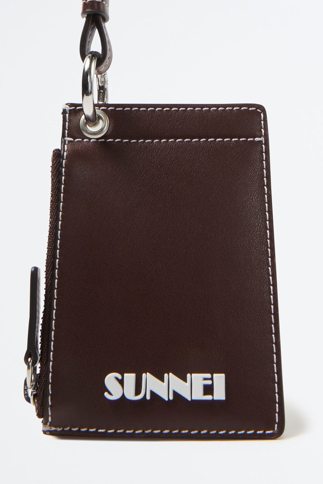 BROWN LEATHER CARD HOLDER - 4