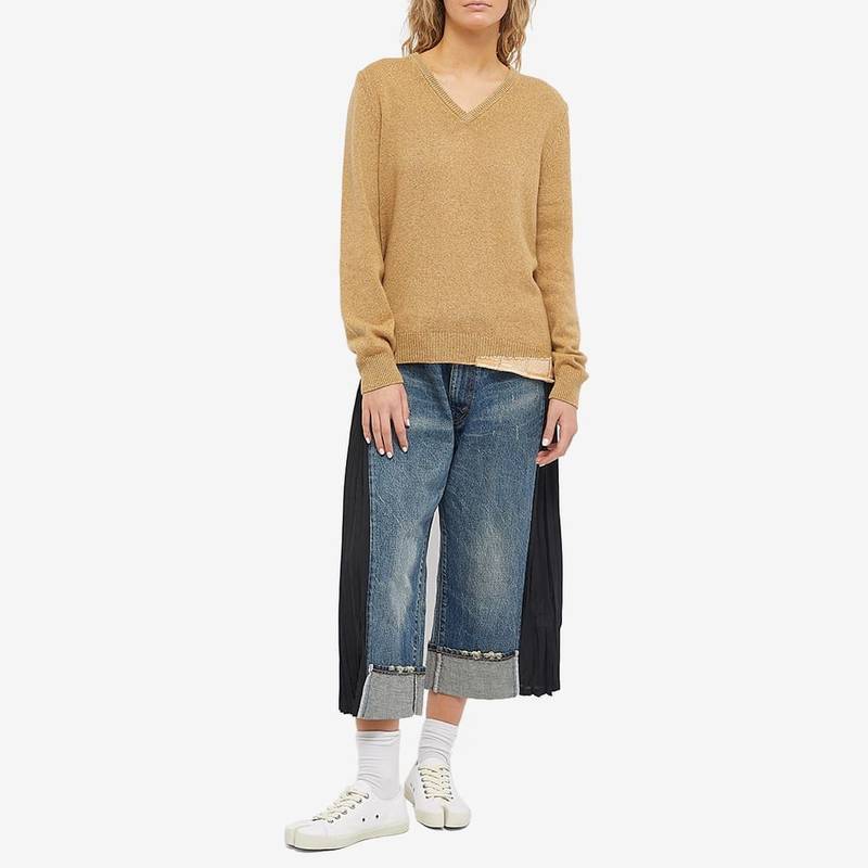 Maison Margiela Maison Margiela Double Layer V Neck Jumper outlook