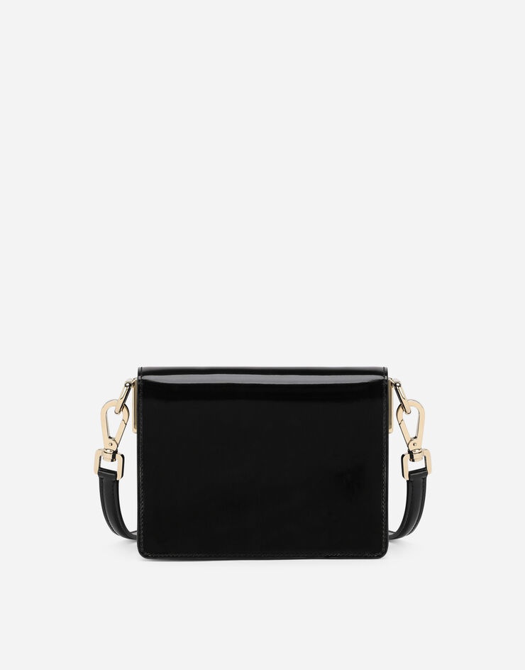 Polished calfskin crossbody bag with DG fastening - 3