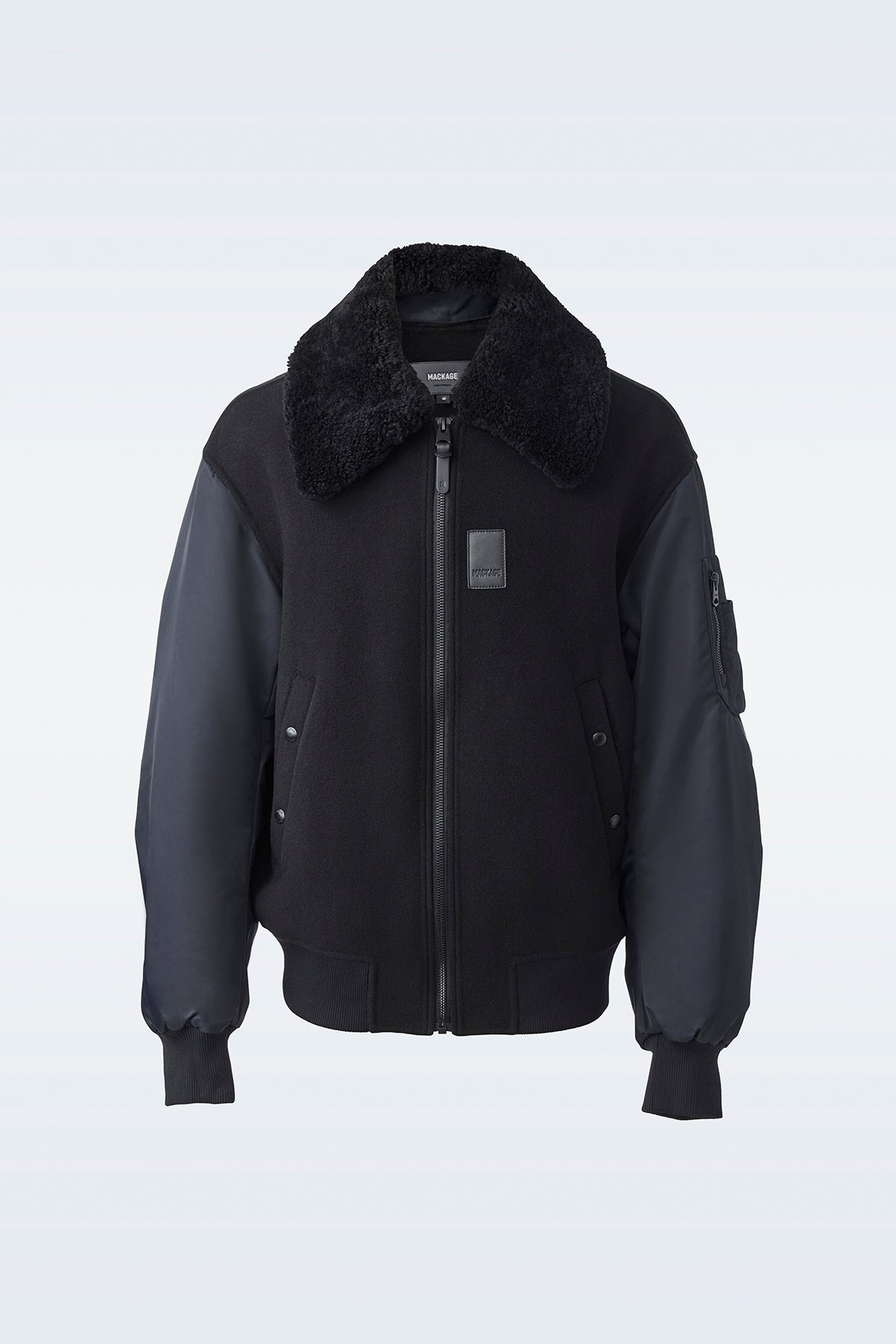 LEONARD wool bomber jacket - 1