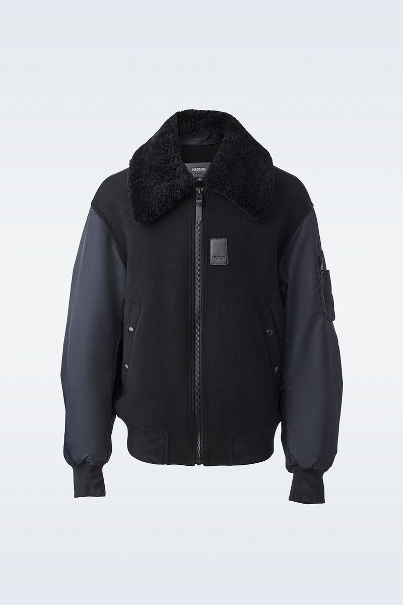 LEONARD wool bomber jacket 1