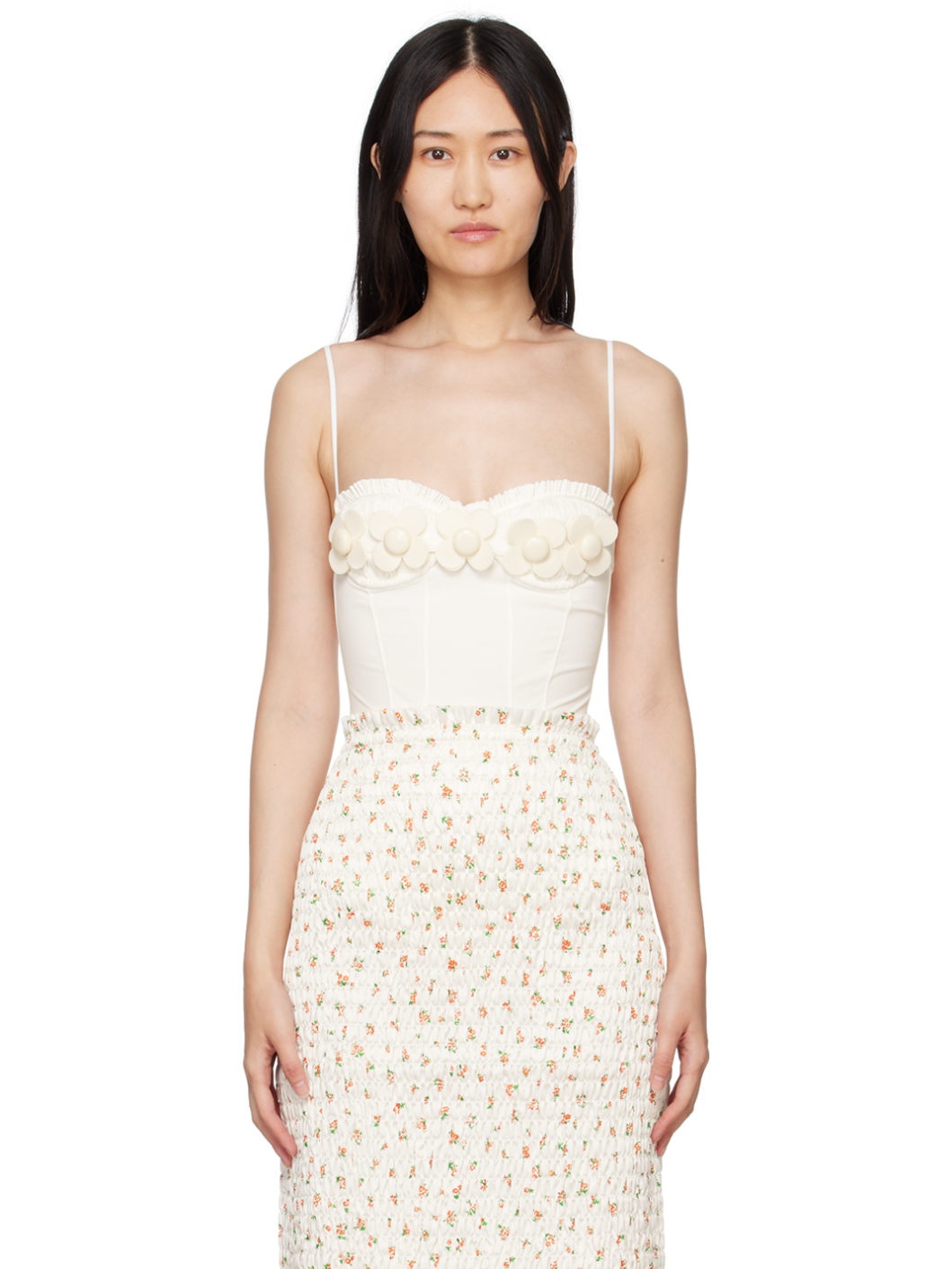 Off-White Flower Bodysuit - 1