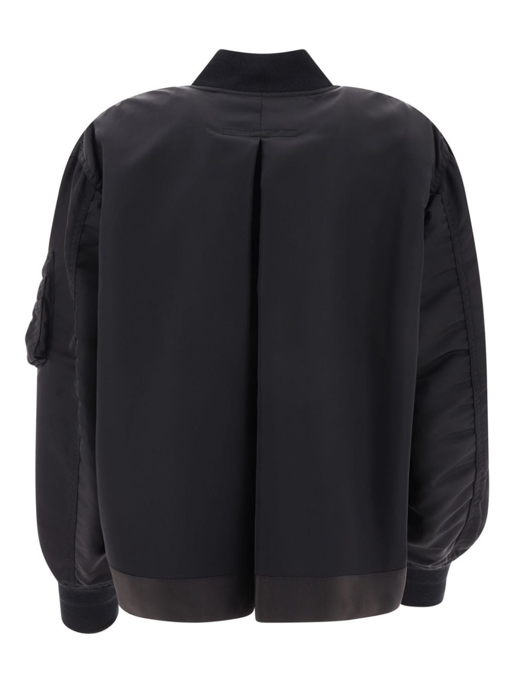 baseball-collar zip-up bomber jacket - 2