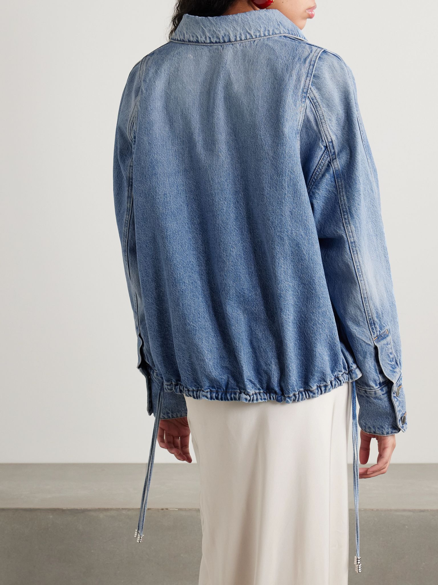 The Harper Balloon denim jacket Light denim - 4
