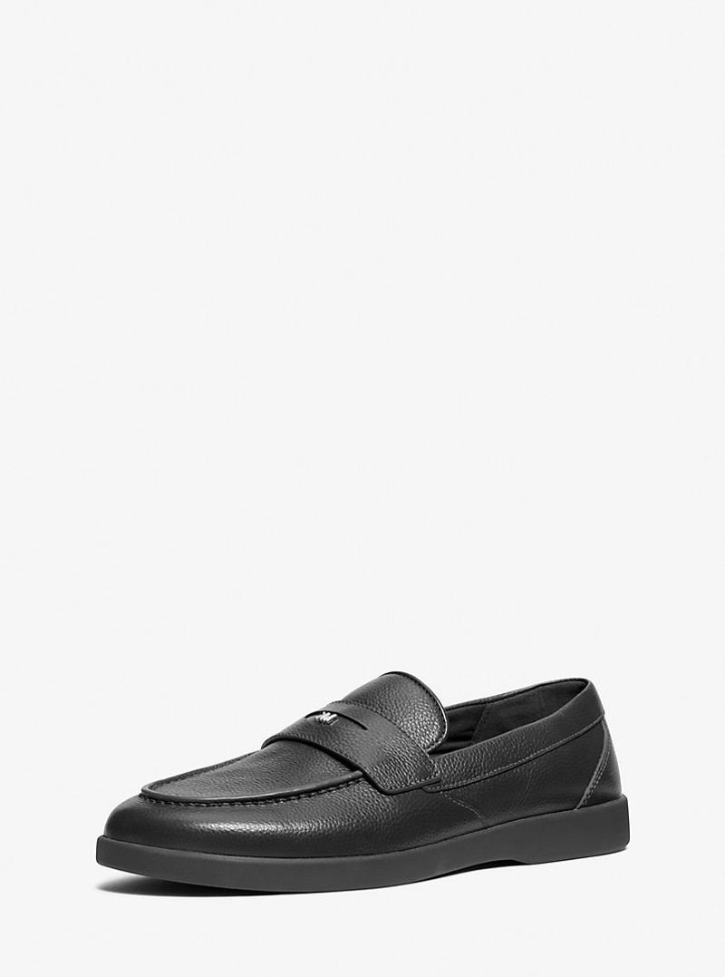MICHAEL KORS Wesley Pebbled Leather Loafer outlook