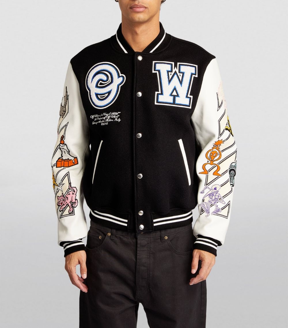 Off-White c/o Virgil Abloh Off White Logo-print Zip-up