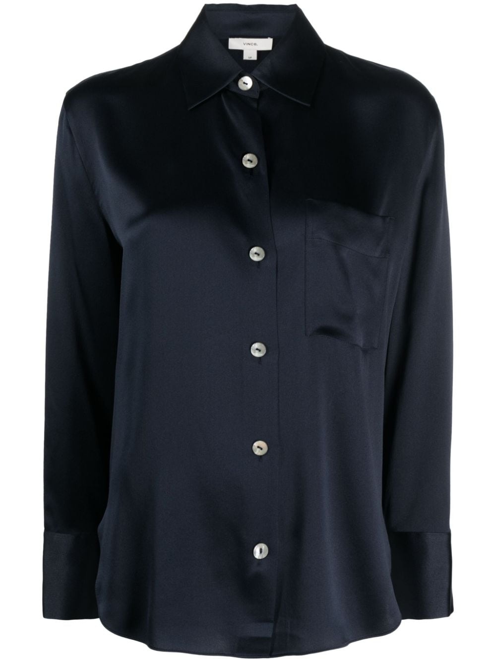 long-sleeve silk shirt - 2