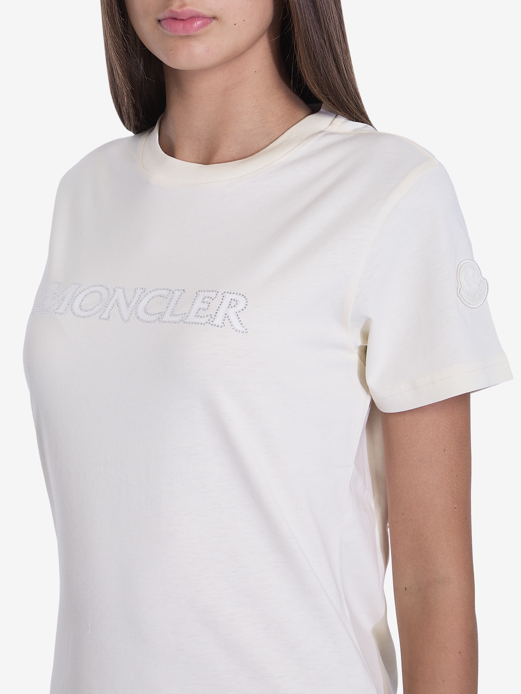 T-shirt with rhinestone logo - 3