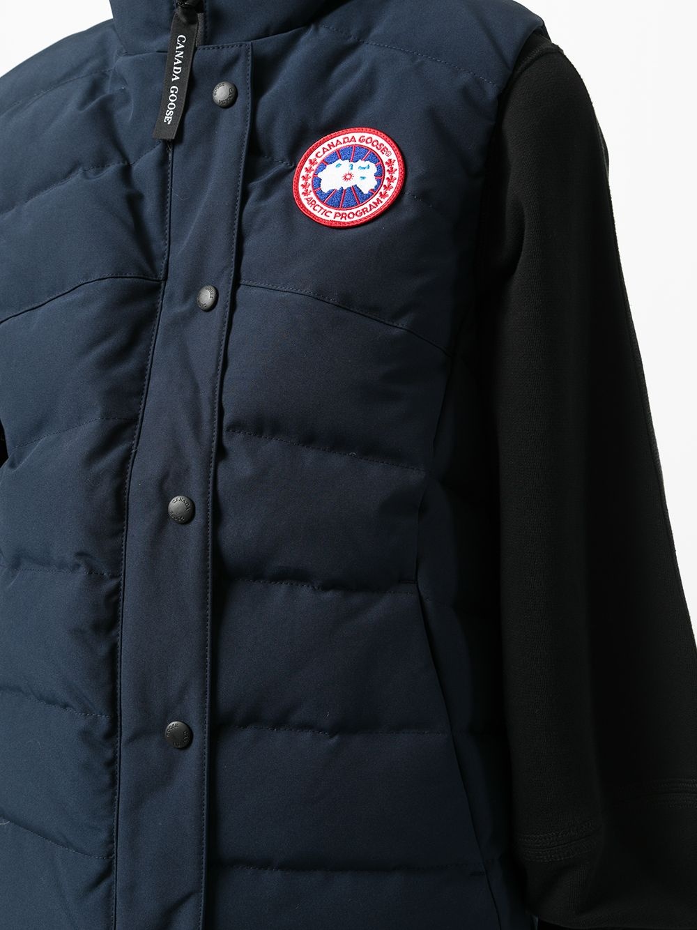 Blue Logo Patch Padded Gilet - 5