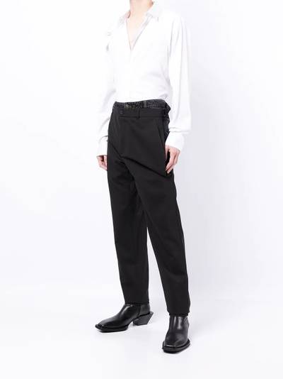 Y/Project double-waistband straight leg trousers outlook