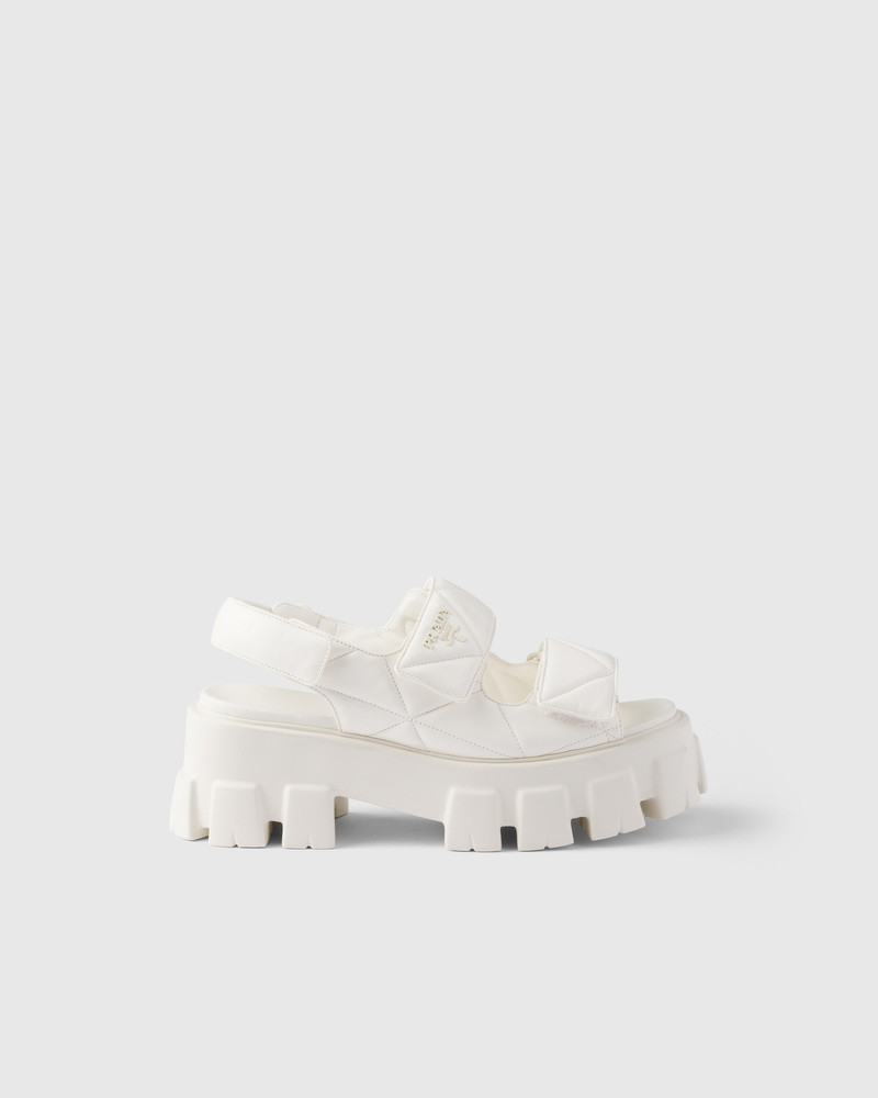Prada Monolith nappa leather sandals outlook