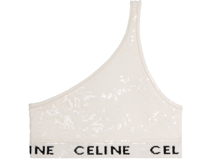 Celine embroidered viscose bra - 1