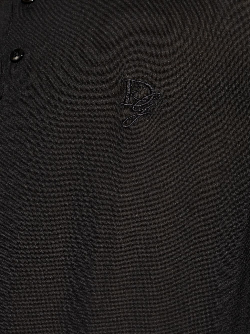 embroidered-logo polo shirt - 5