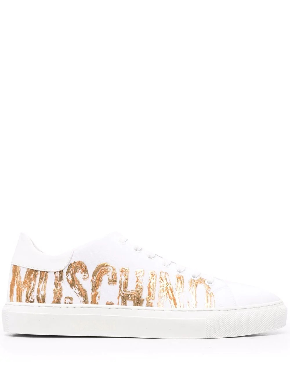 logo-print low-top sneakers - 1