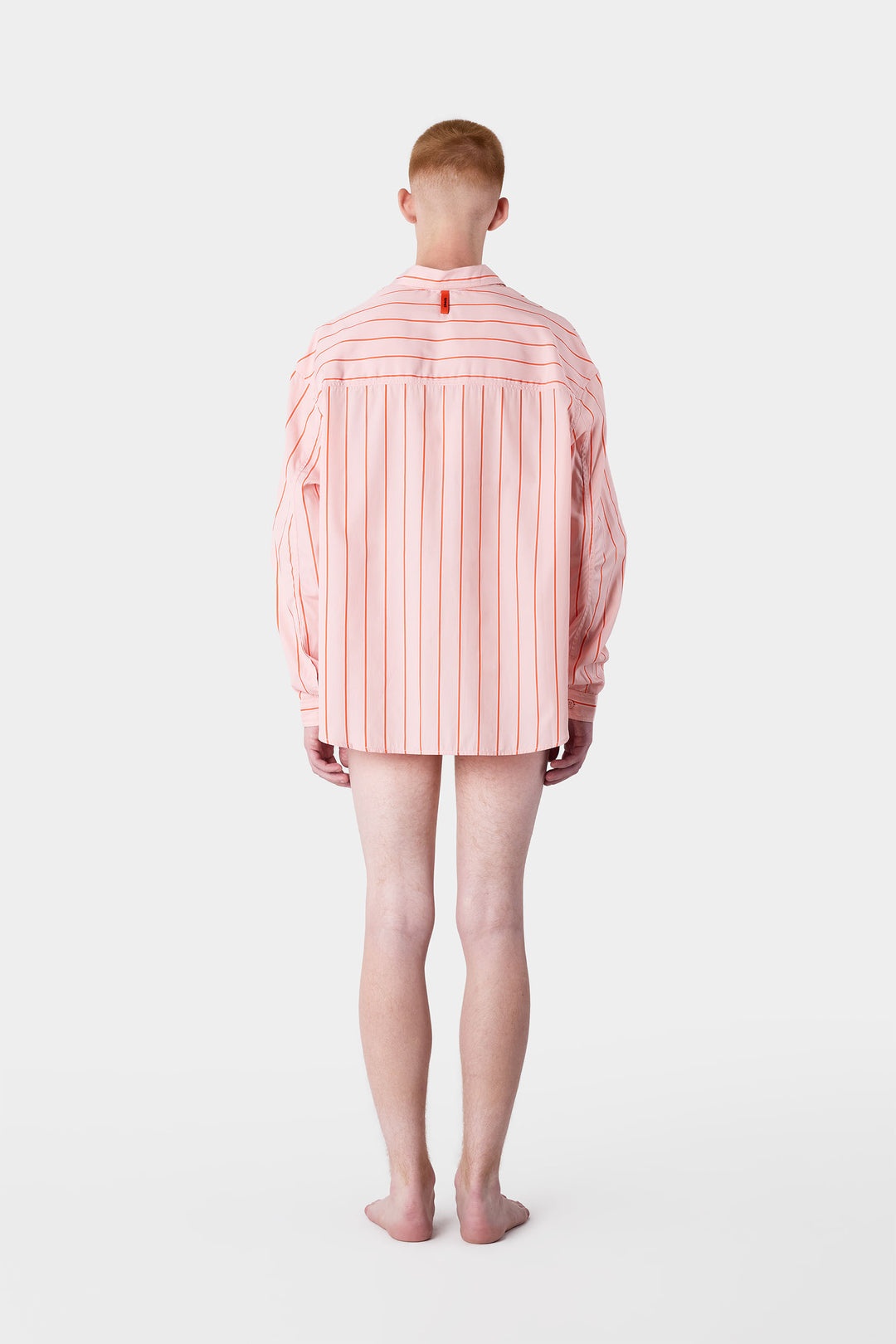 STRIPED OVER SHIRT / pink - 7