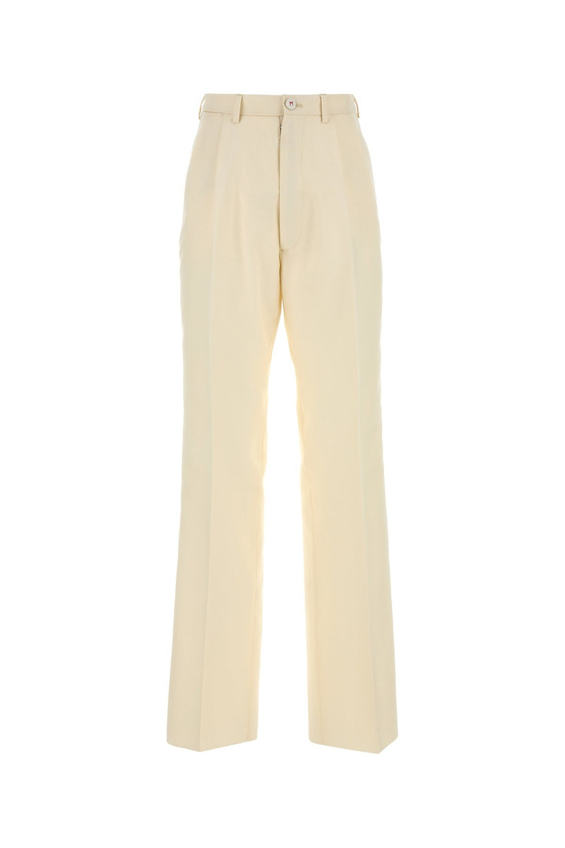 Cream mohair blend pant 1