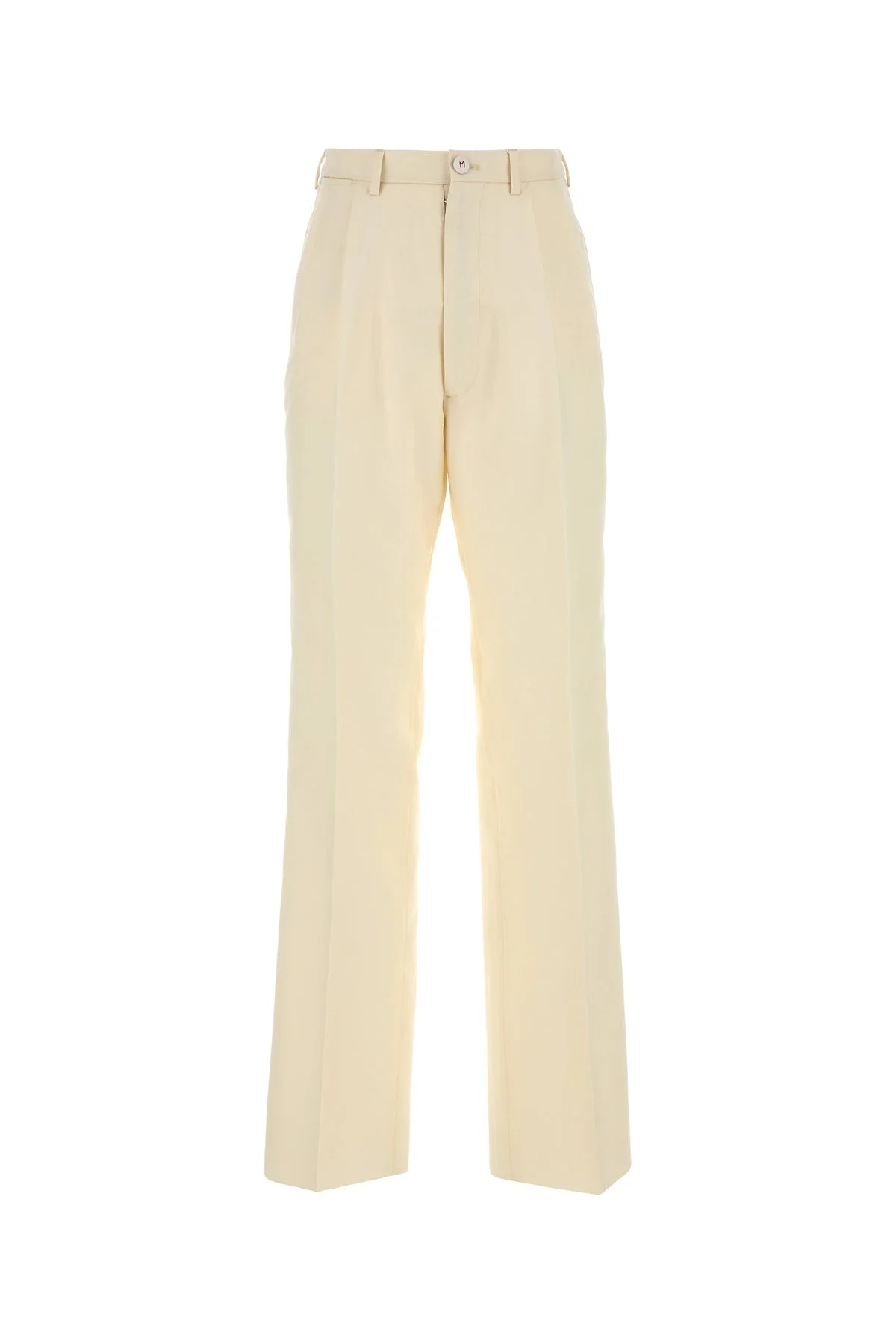 Cream mohair blend pant - 1