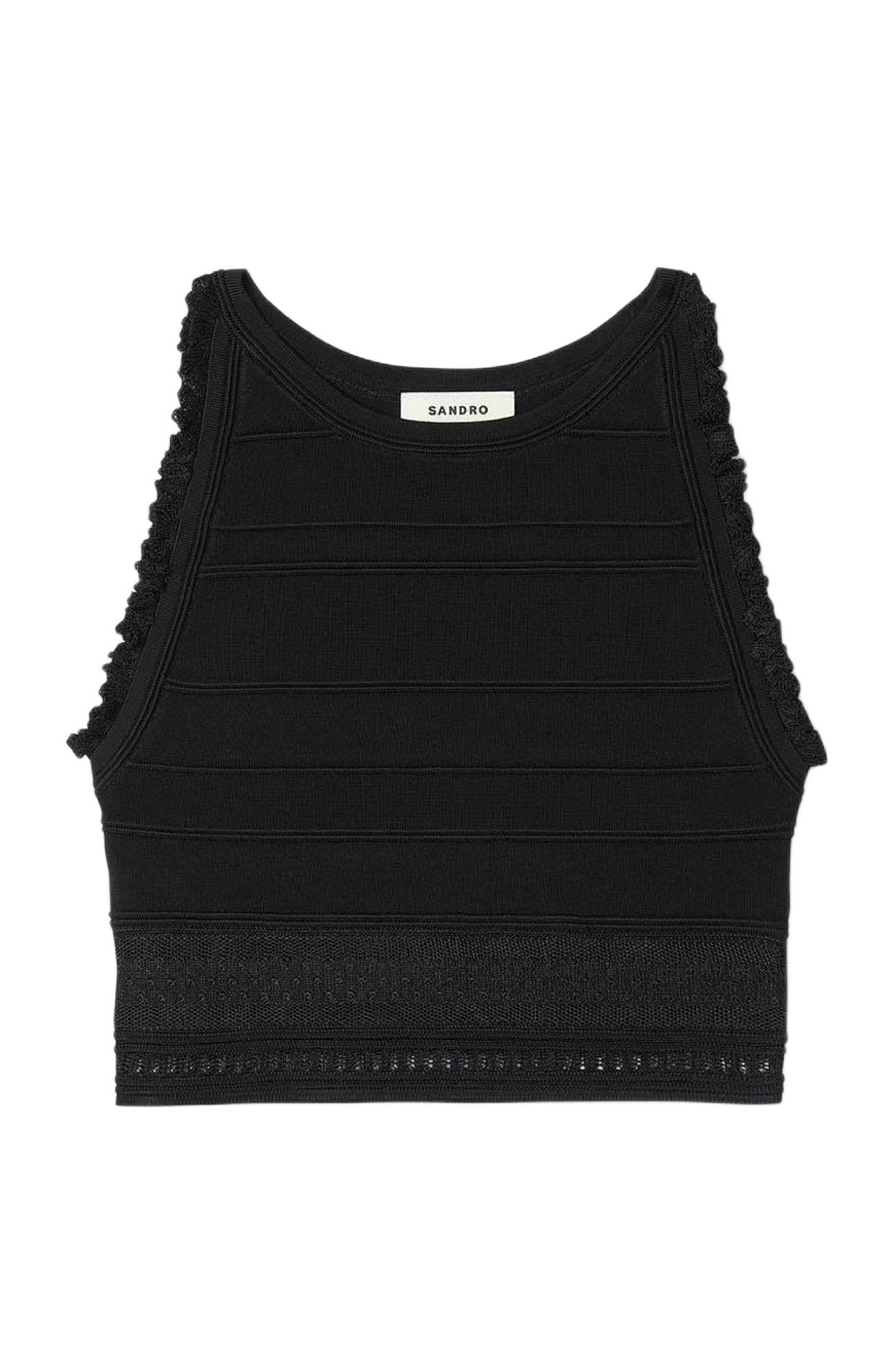 SANDRO Sleeveless top in Black at Nordstrom - 5