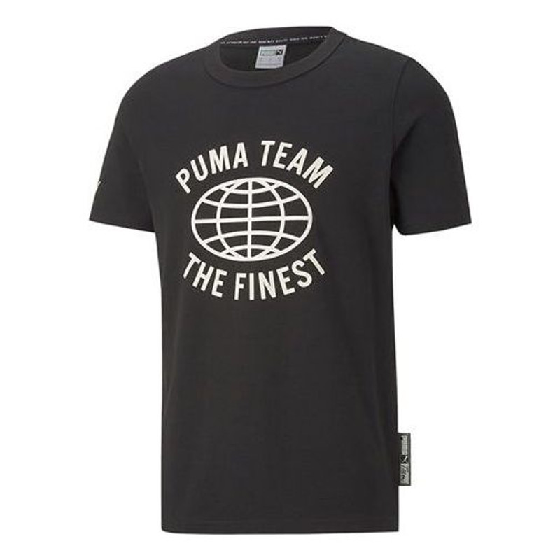 PUMA Team Graphic Tee 'Black' 536956-01 - 1