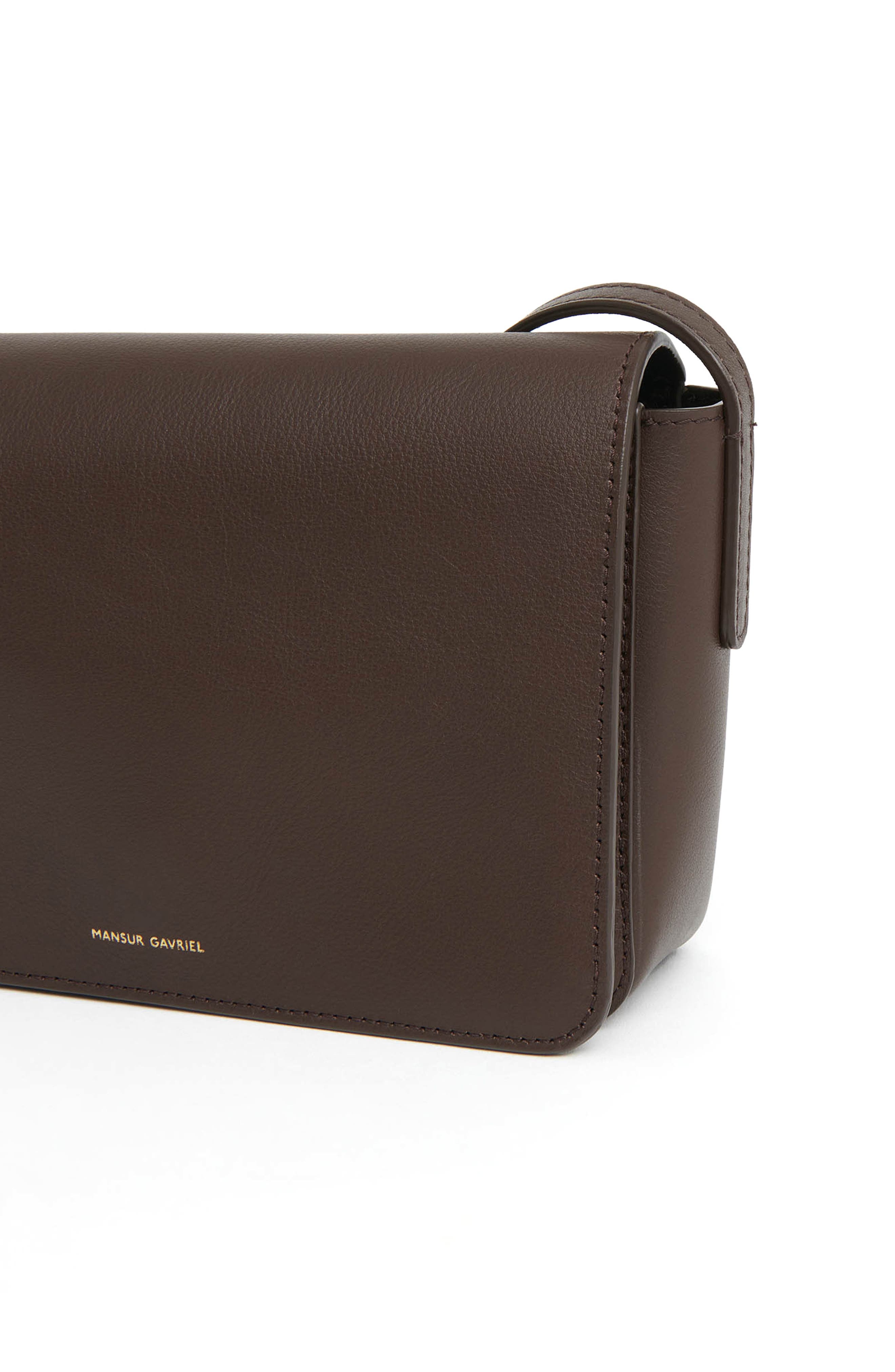 Mansur Gavriel Clio Leather Shoulder Bag in Chocolate at Nordstrom - 4