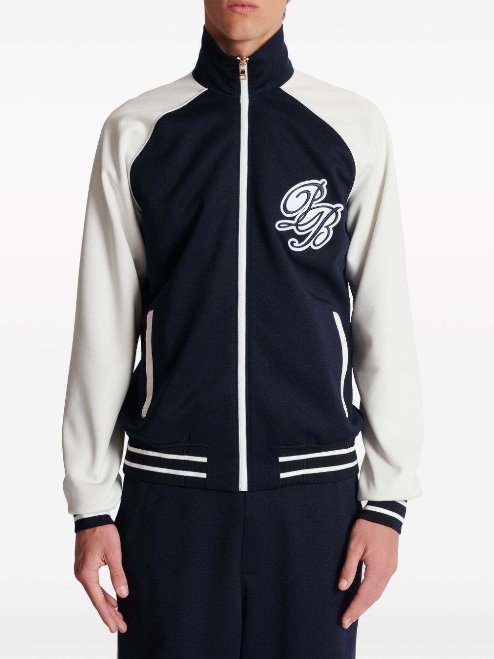 logo-appliquÃ© varsity jacket - 4