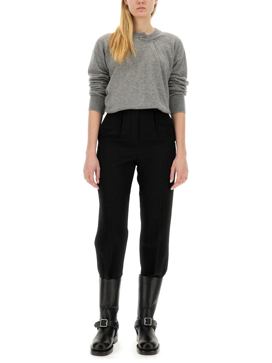 Burberry Women Cashmere Sweater With Kilt Pin - 2