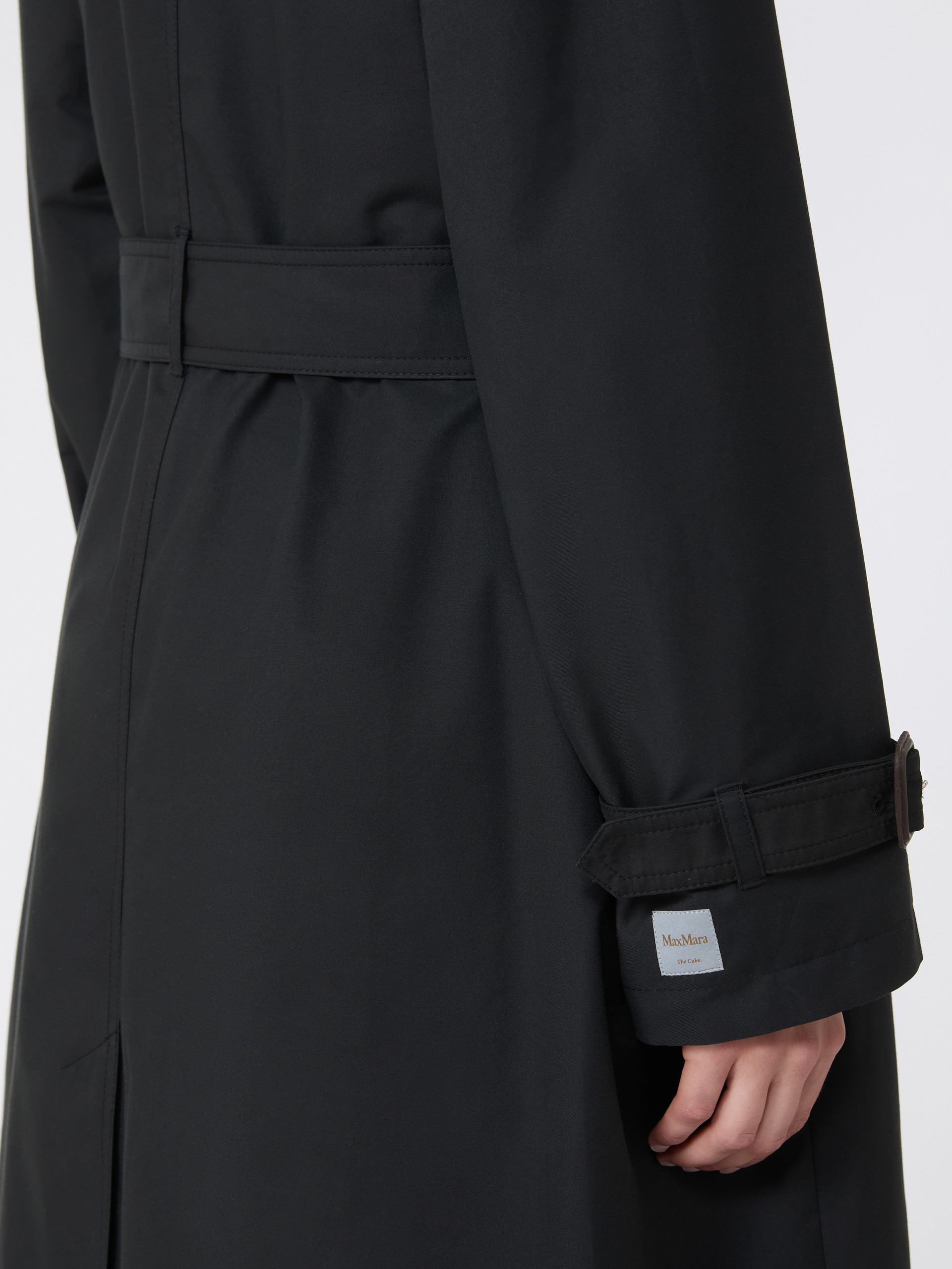 FIORITO Long water-repellent cotton twill trench coat - 6
