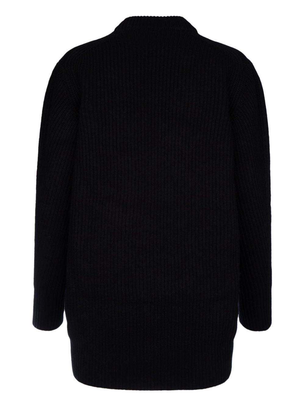 Orchid-intarsia wool jumper - 2