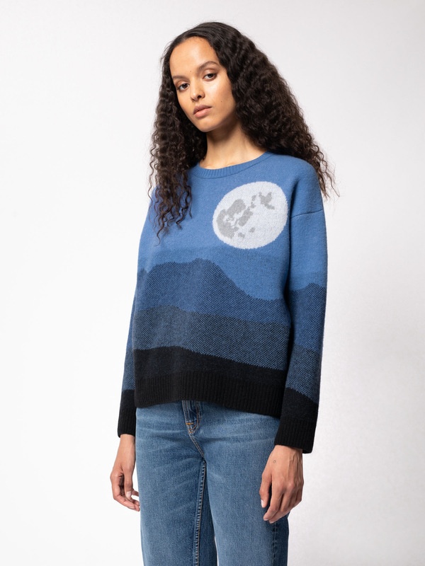 Lena Moon Sweater Blue - 4