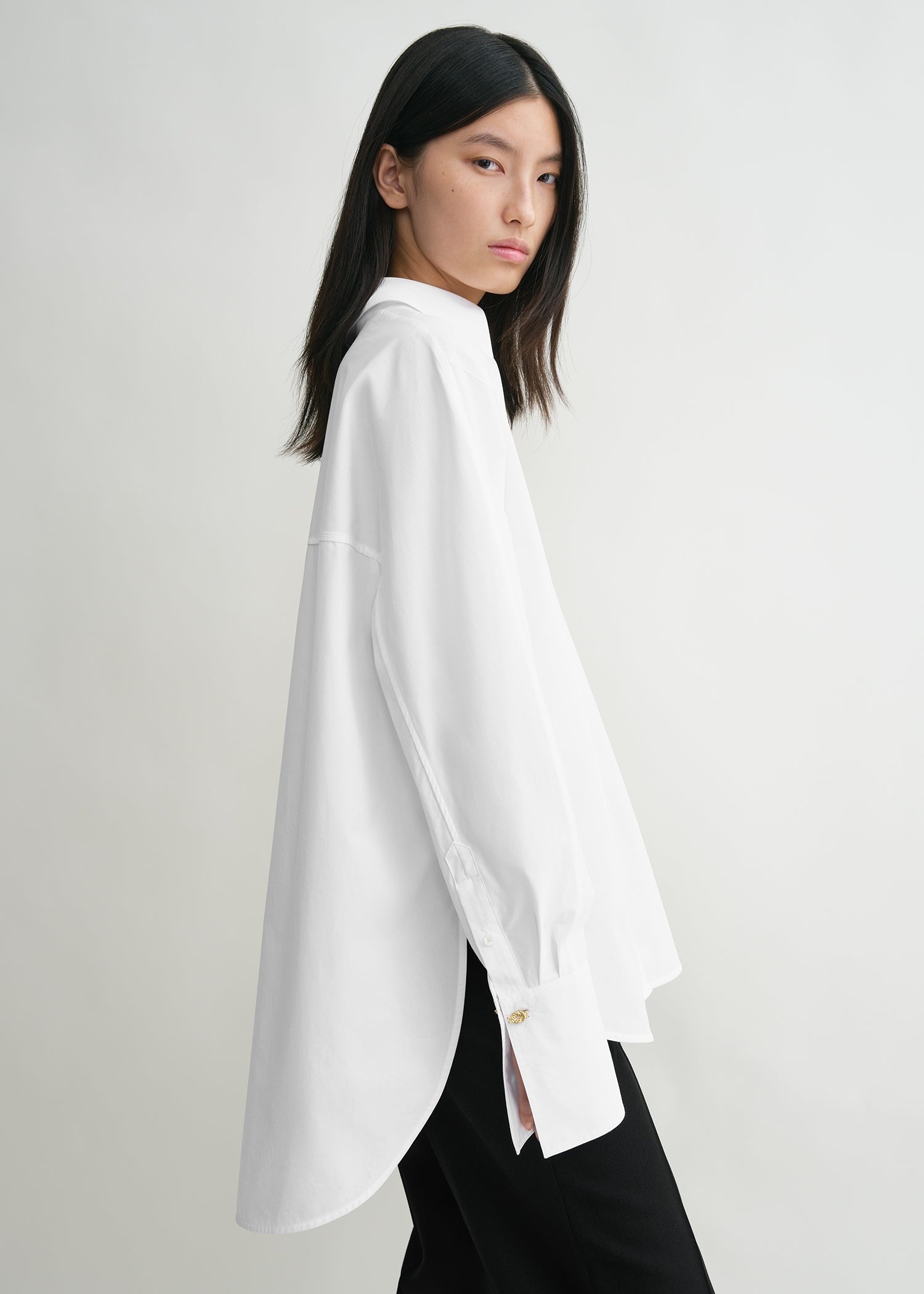 Oversized tuxedo shirt white - 5