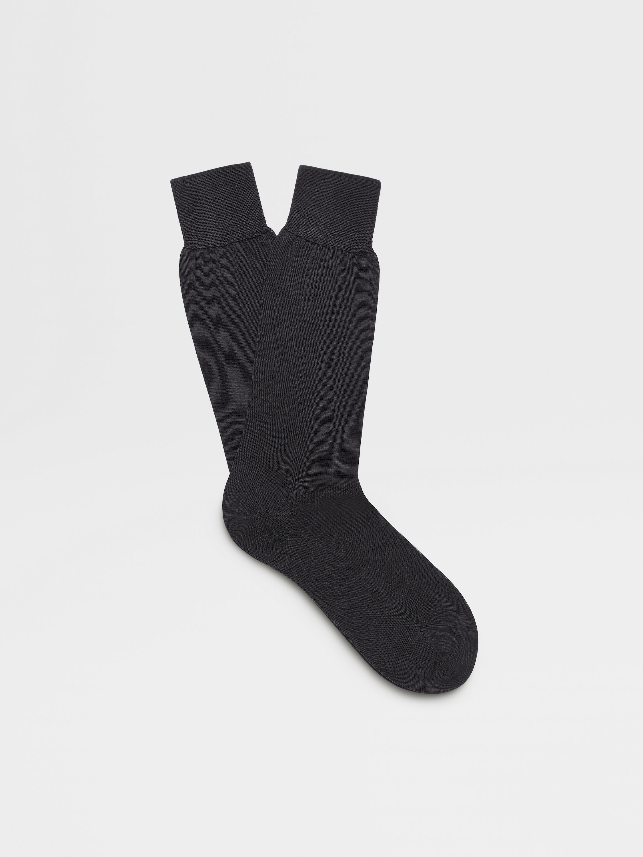 NAVY BLUE COTTON SOCKS - 1
