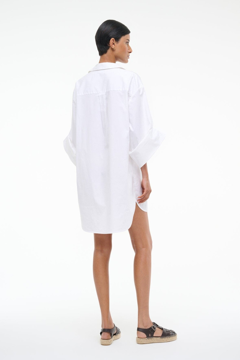 STAUD NICO DRESS WHITE 10