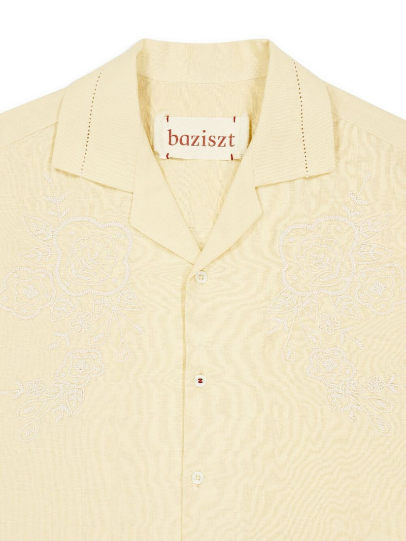 Cade floral-embroidered long-sleeve shirt 3