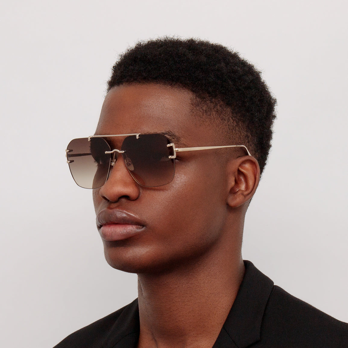 Reyner Sunglasses in Light Gold - 3