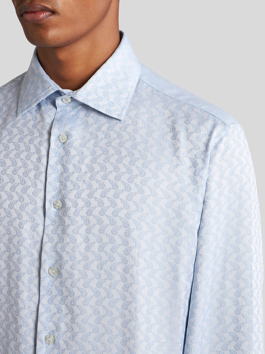 MICRO PAISLEY JACQUARD SHIRT - 3