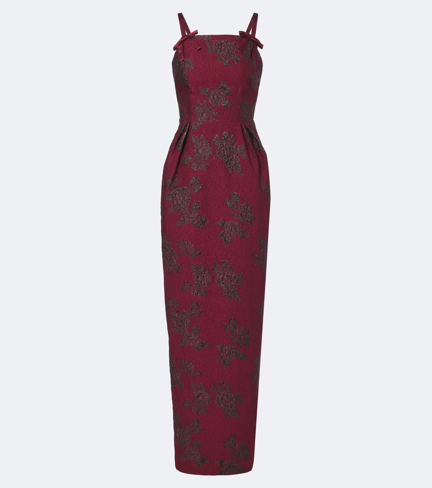 Waverly floral cloqué bustier gown - 1