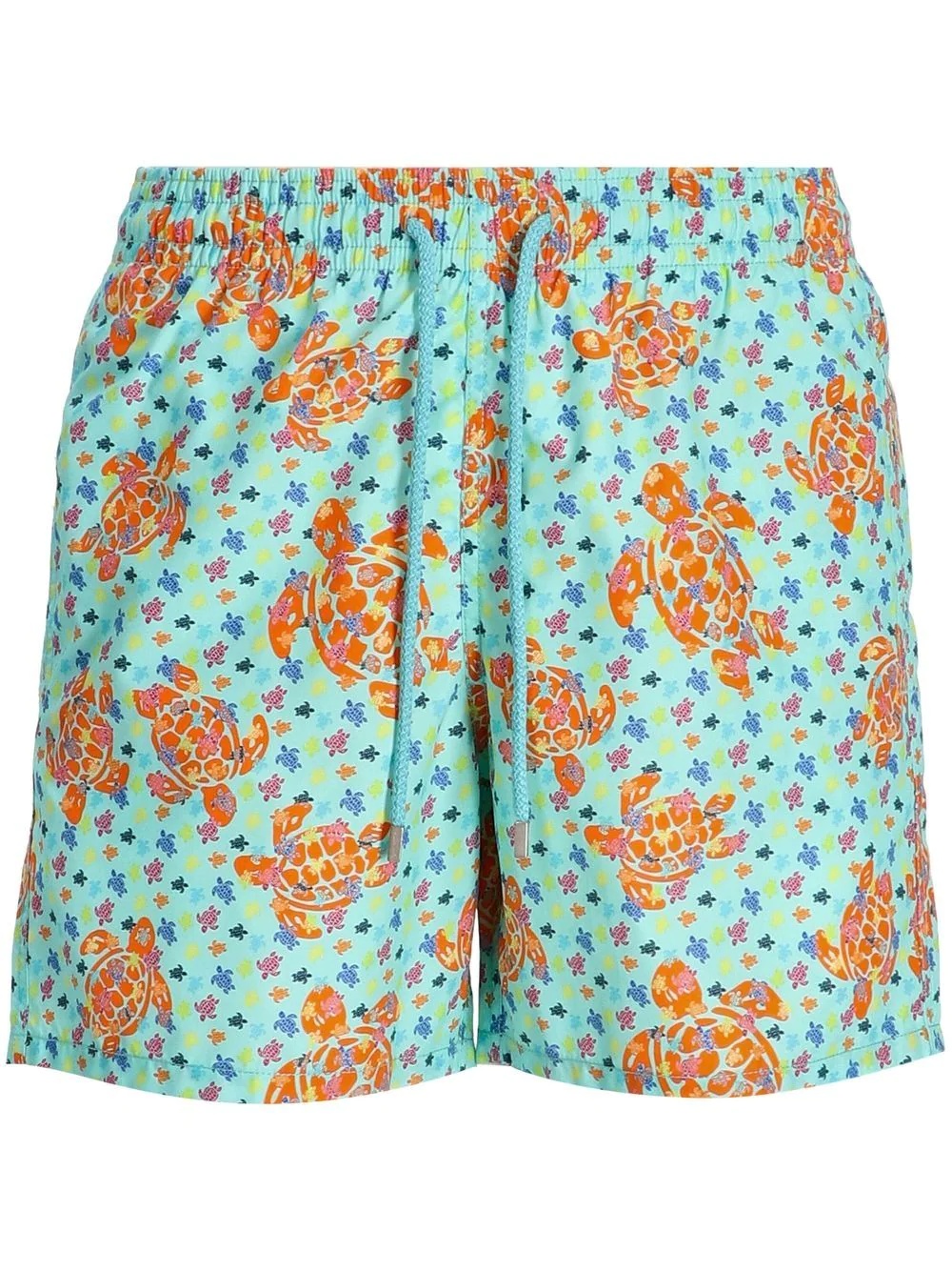 turtle-print swimming shorts - 1