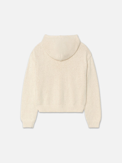 FRAME Chunky Hoodie Sweater in White Canvas outlook