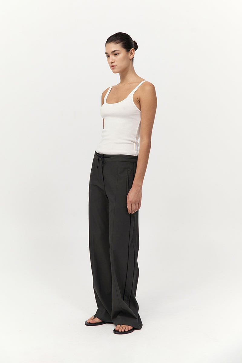Tailored Track Pants - Black Olive - 4