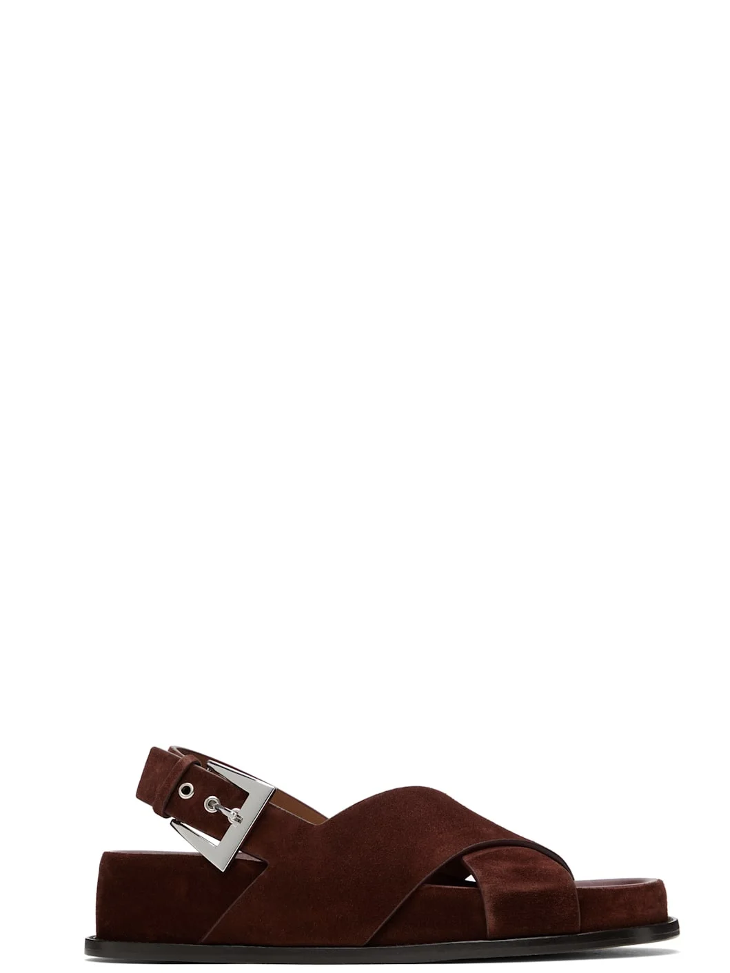 Brown Brooklyn Flat Sandals - 1