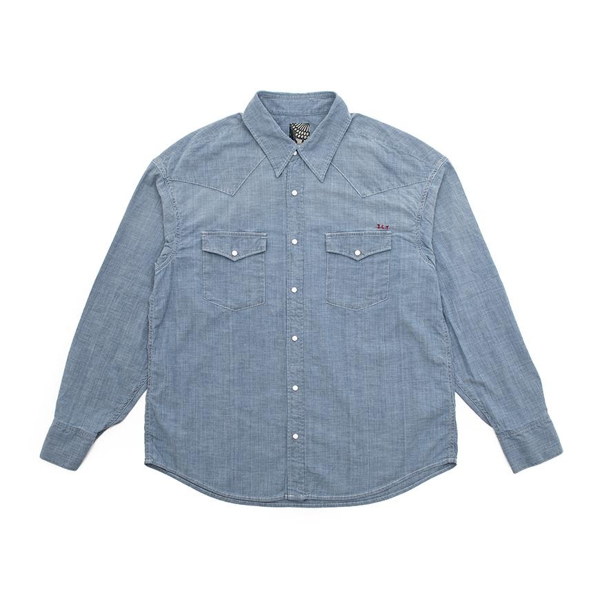 SS LUMBER SHIRT L/S CHAMBRAY INDIGO - 1